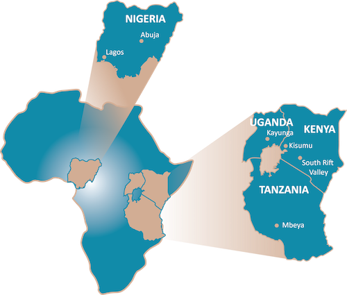 AFRICOS Map